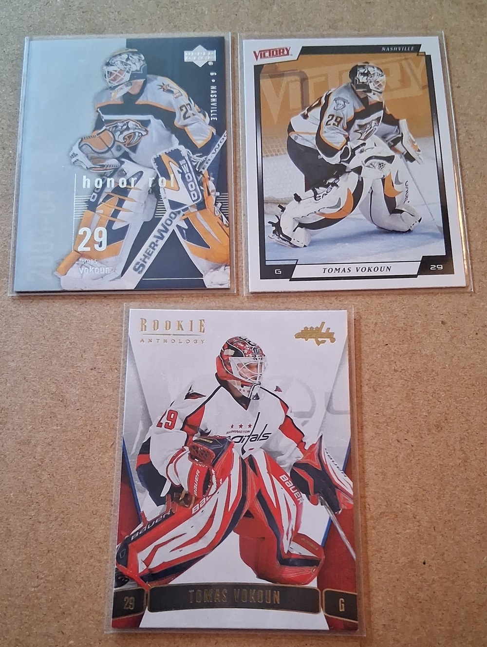 Tomas Vokoun Hockey Card Lot - Multiple Teams